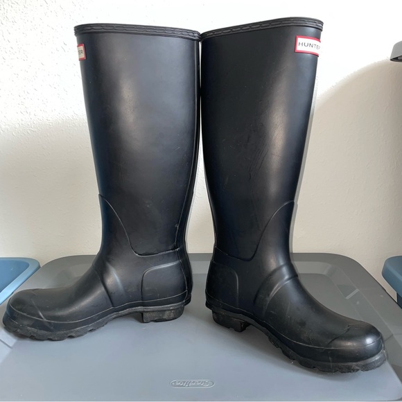 bundle hunter womens tall rain matte boot size 7 - Picture 7 of 12